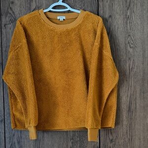Dylan Warm Rust colored Sherpa Fleece Top